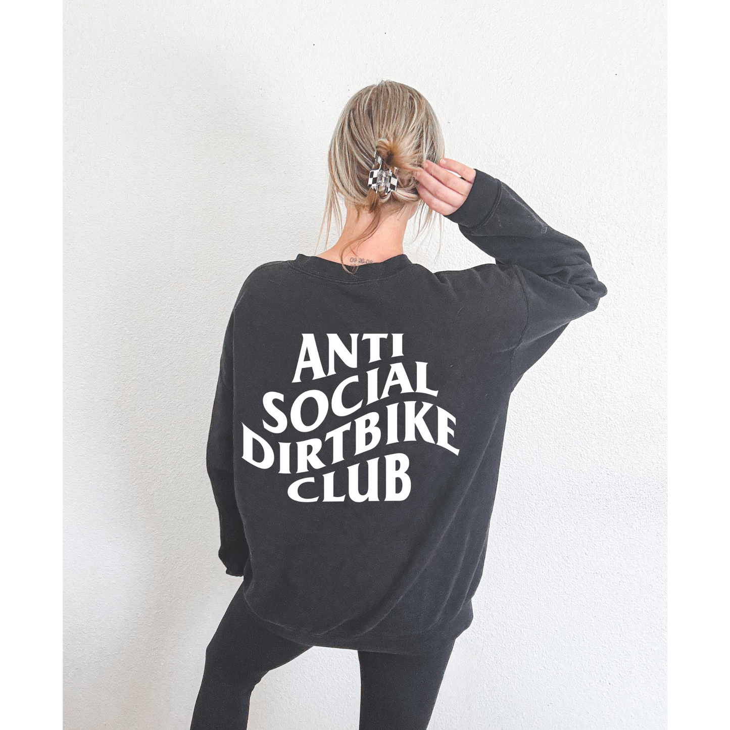Ladies Anti Social Dirt Bike Club Sweatshirt