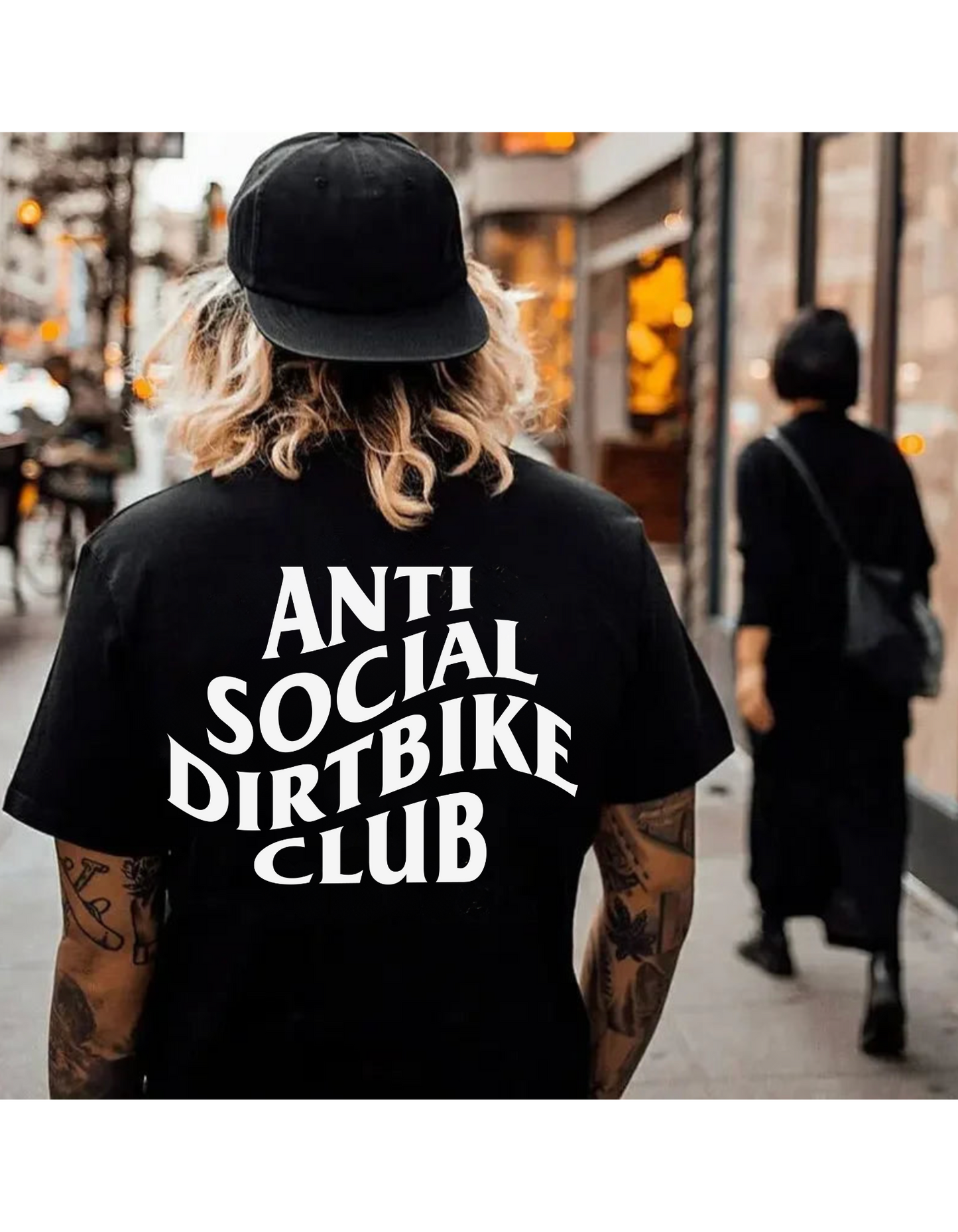 Anti Social Dirt Bike Club Mens Tee