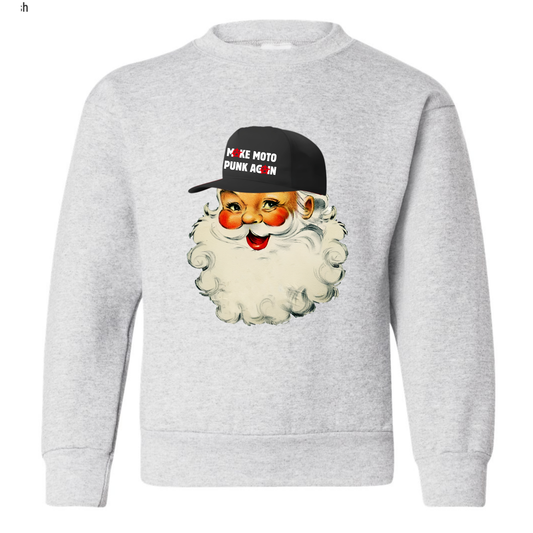 Youth Santa Make Moto Punk Again Sweatshirt